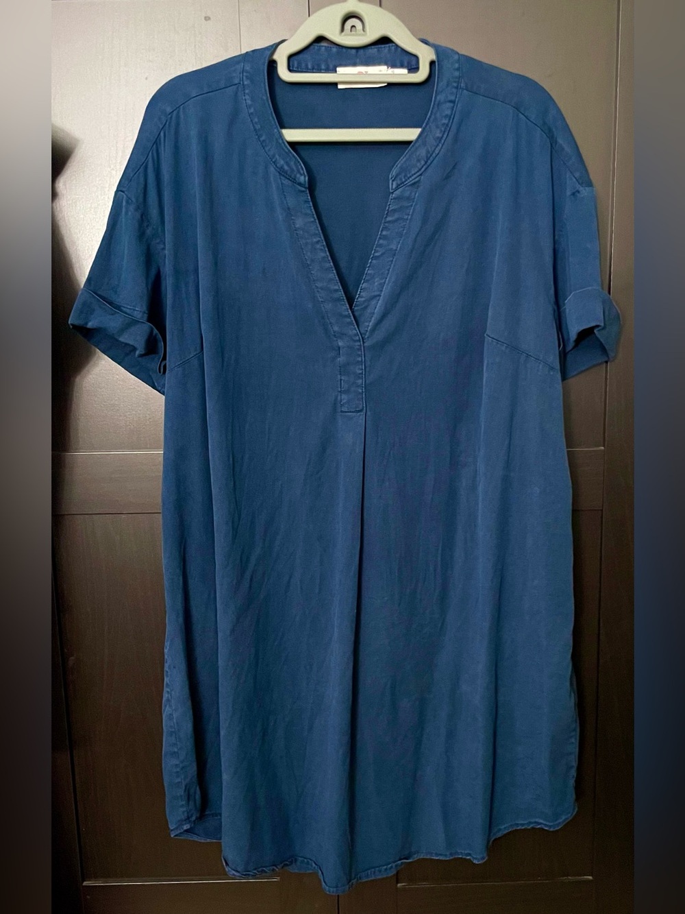 Vineyard Vines ~ Navy Short-Sleeve V-Neck Shirt Dress - M
